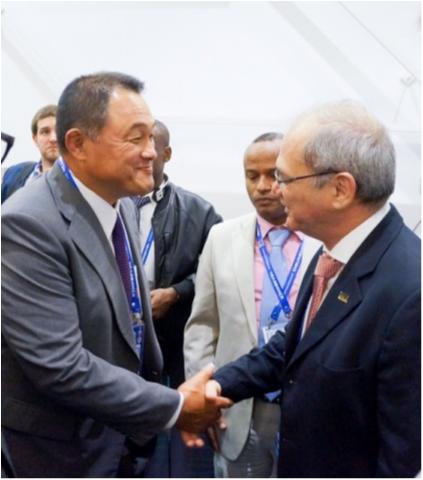 President Paulo Wanderley Meets the Japanese Legend Yasuhiro Yamashita 