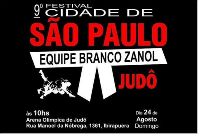 Equipe Branco Zanol promove 9º Festival Cidade de São Paulo de Judô 