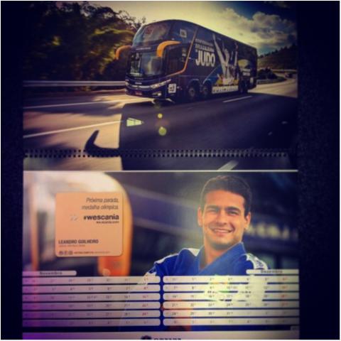 Calendário Scania 2015 homenageia judô brasileiro