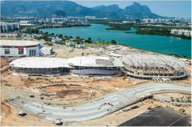 Arena do judô na Rio 2016 já está em fase final de montagem das estruturas de concreto