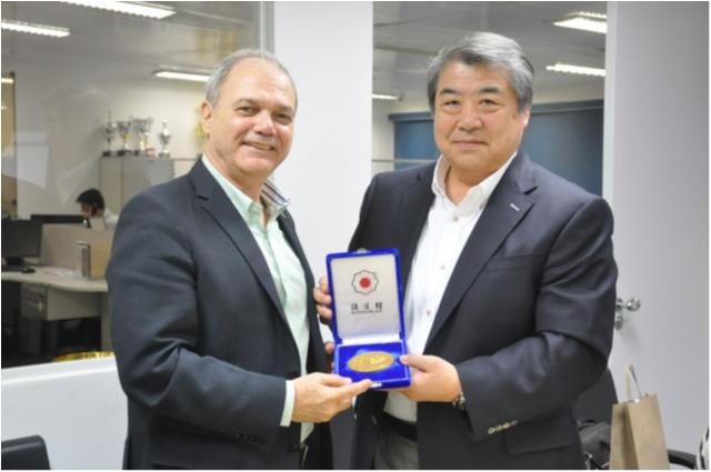 Presidente da Kodokan, Haruki Uemura visita sede da CBJ no Rio de Janeiro