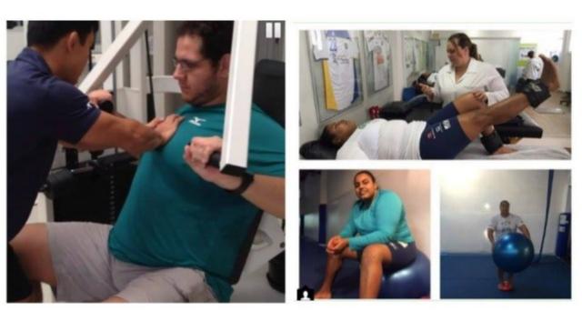 Maria Suelen e Rafael Silva seguem rotina com fisioterapeutas para recuperar lesões