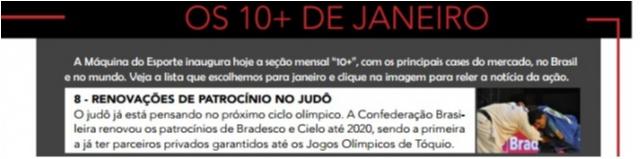 CBJ está entre as 10 principais ações de marketing em janeiro de acordo com site especializado