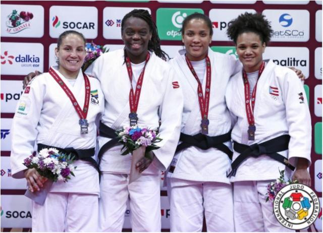 Maria Portela fica com a prata no Grand Slam de Baku