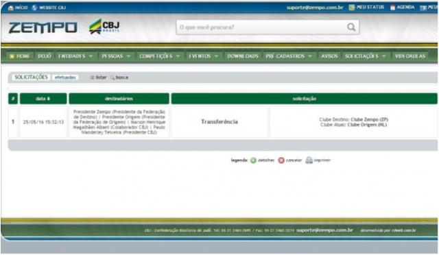 CBJ anuncia nova ferramenta de transferências interestaduais de atletas no Zempo
