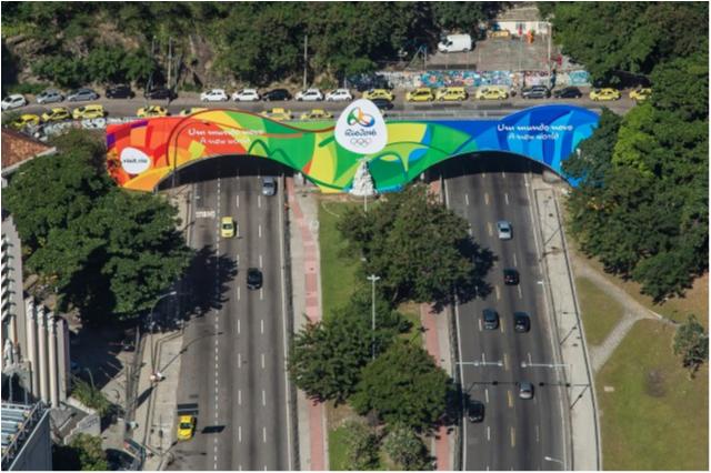 Rio recebe decoração dos Jogos Olímpicos