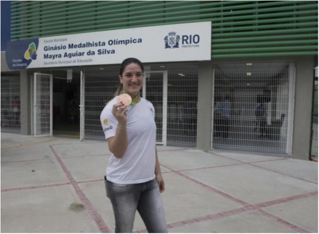 Mayra Aguiar dá nome a Escola Municipal no Rio de Janeiro