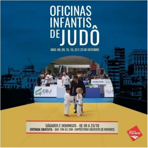 Febaju promove oficinas de judô gratuitas para crianças em shopping de Salvador