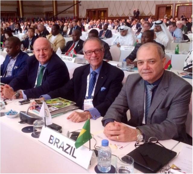 Ao lado de Nuzman e Rajzman, Paulo Wanderley representa Brasil na assembleia da Associação dos Comitês Olímpicos Nacionais
