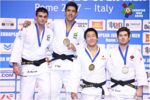 Em final brasileira contra Rafael Macedo, Eduardo Yudi Santos é ouro no Aberto de Roma