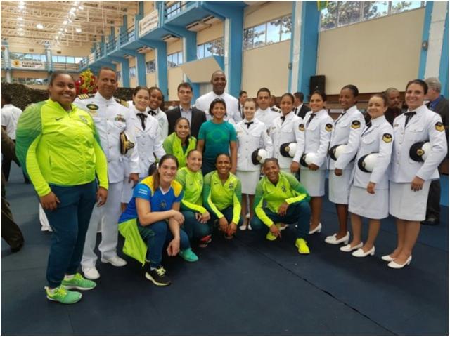 Judocas participam de cerimônia de troca de comando do CEFAN