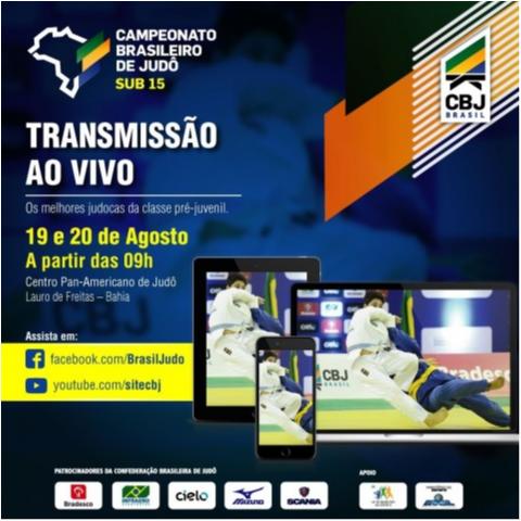 Campeonato Brasileiro Sub 15 será transmitido ao vivo pelos canais digitais da CBJ