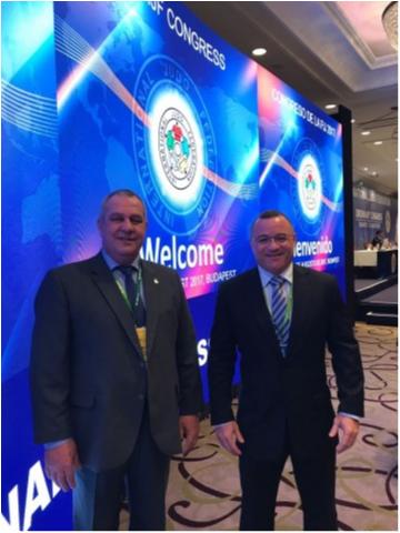 Presidente Silvio Acácio representa CBJ no Congresso da FIJ