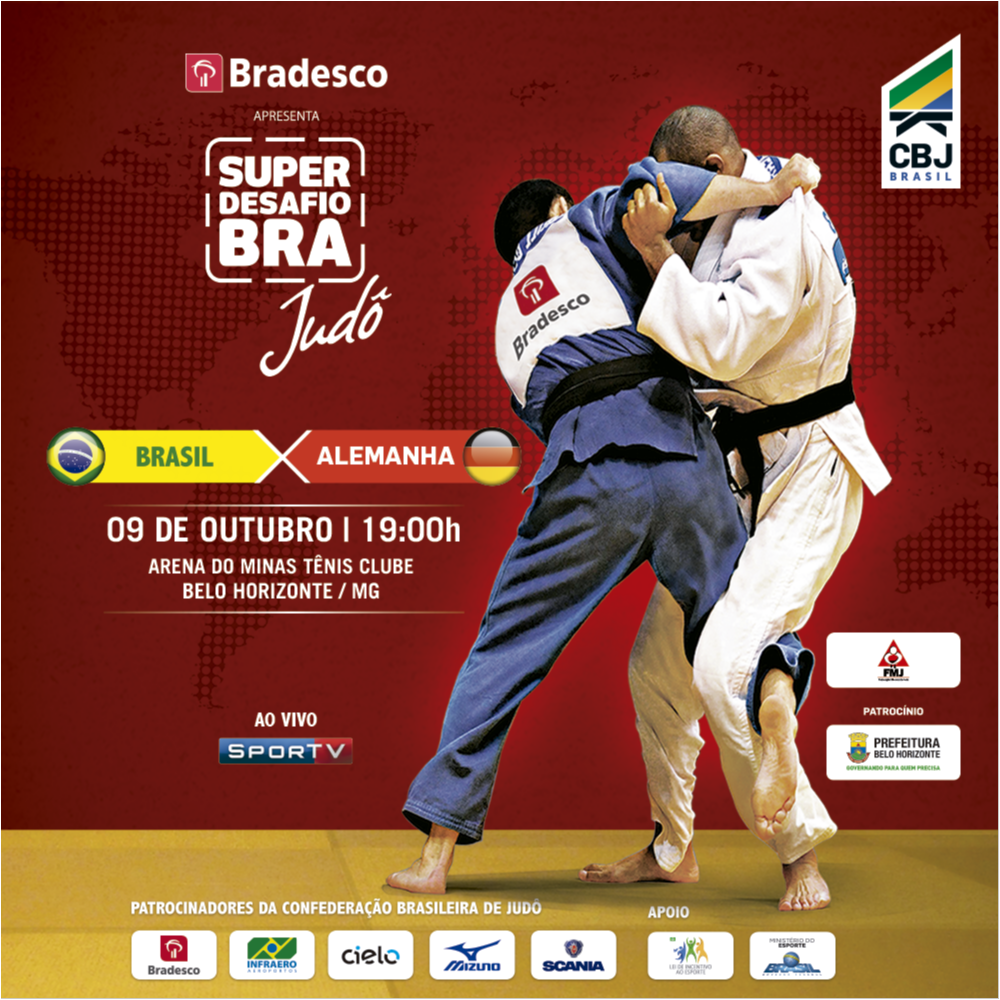 Brasil enfrenta a Alemanha em mais uma edição do Super Desafio BRA de Judô nesta segunda