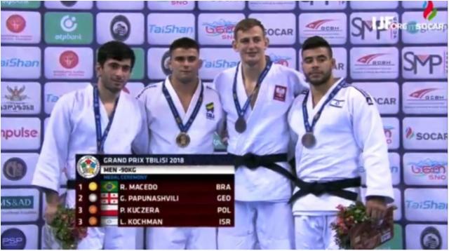 Rafael Macedo é campeão do Grand Prix de Tbilisi e Brasil fecha disputa com três medalhas