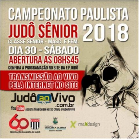 Itapecerica da Serra recebe neste sábado as disputas do Campeonato Paulista Sênior 2018