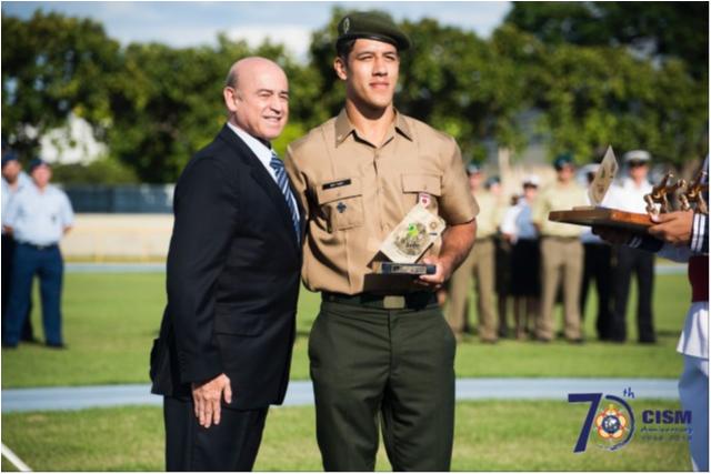 Eduardo Yudy é eleito o melhor atleta do Mundial Militar e Tamires Crude leva troféu por ippon mais rápido da competição