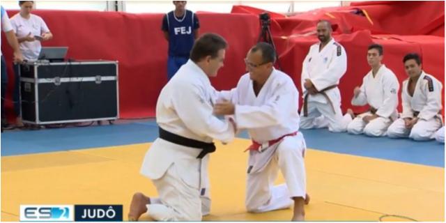 No Espírito Santo, judoca supera amputação da perna e conquista promoção à faixa preta