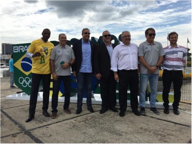 CBJ prestigia inauguração da escultura #SomosTimeBrasil na contagem regressiva para Tóquio 2020