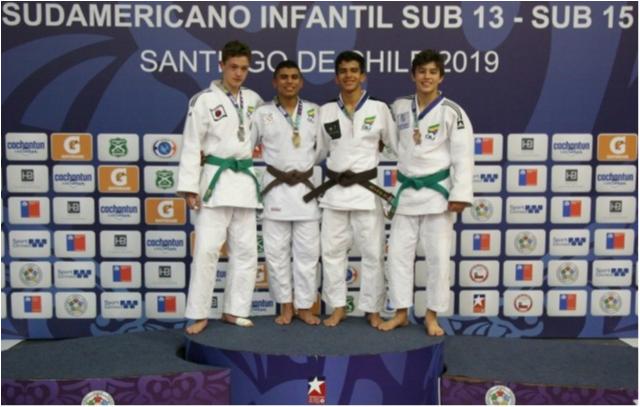 Seleção Brasileira Sub-15 de Judô garante Brasil na ponta do quadro de medalhas no Sul-Americano no Chile