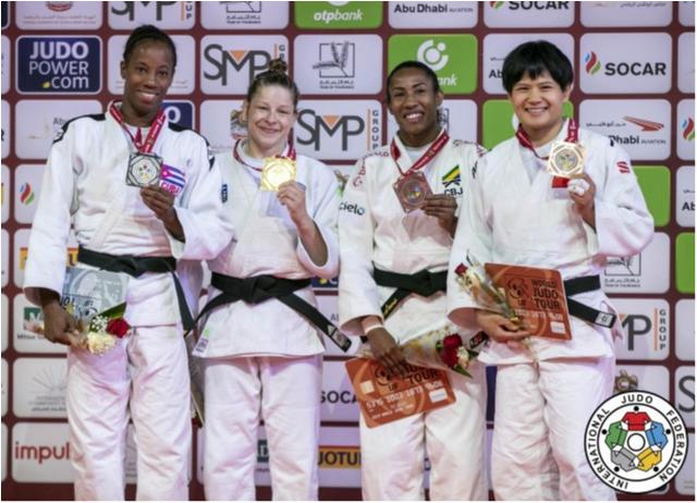 Ketleyn Quadros (63kg) vence mexicana e conquista o terceiro lugar no Grand Slam de Abu Dhabi