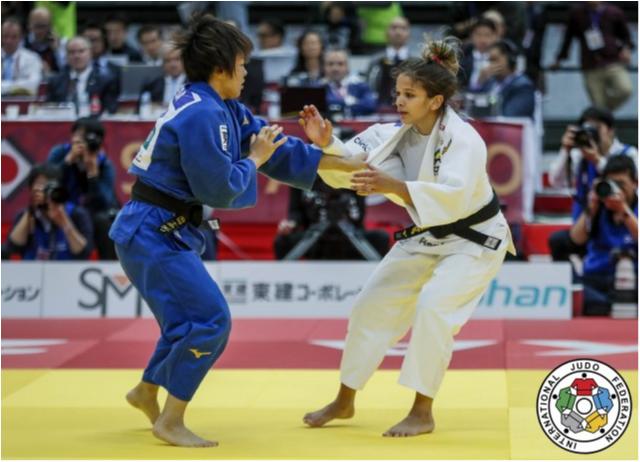 Larissa Pimenta (52kg) fica com o quinto lugar no primeiro dia do Grand Slam de Osaka