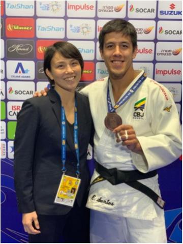 Eduardo Yudy vence Dominic Ressel com belo ippon e conquista segundo bronze do Brasil no Grand Prix de Tel Aviv