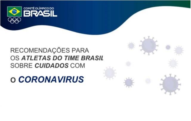 COB reforça orientações e recomendações aos atletas sobre cuidados com o Coronavirus