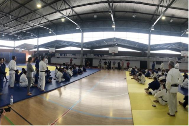 Vice-reitor da Universidade de Coimbra visita o treino da seleção brasileira de Judô