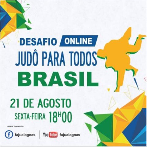Desafio Online de Judô Para Todos acontece nesta sexta, no Youtube da FAJU