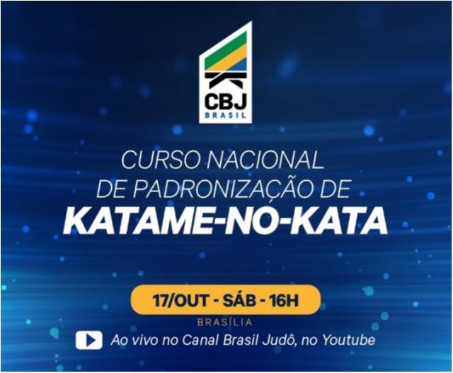CURSO KATAME-NO-KATA - Baixe o material de apoio e ative a notificação para assistir ao vivo, neste sábado, 17