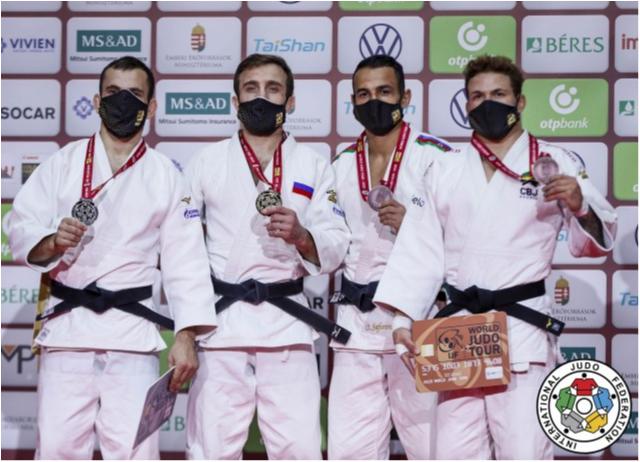 Willian Lima (66kg) conquista o bronze para o Brasil no primeiro dia do Grand Slam de Budapeste