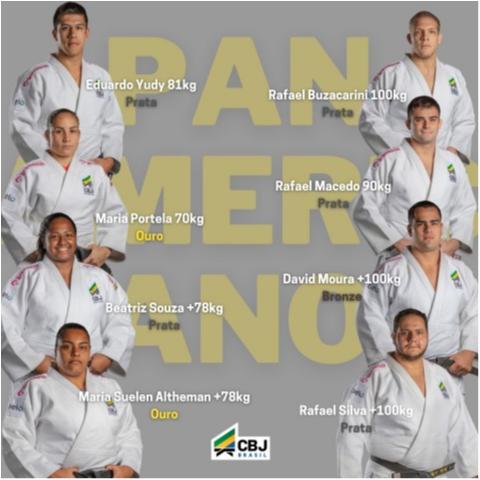 Maria Portela e Maria Suelen são campeãs e Brasil lidera quadro geral de medalhas do Pan de Judô