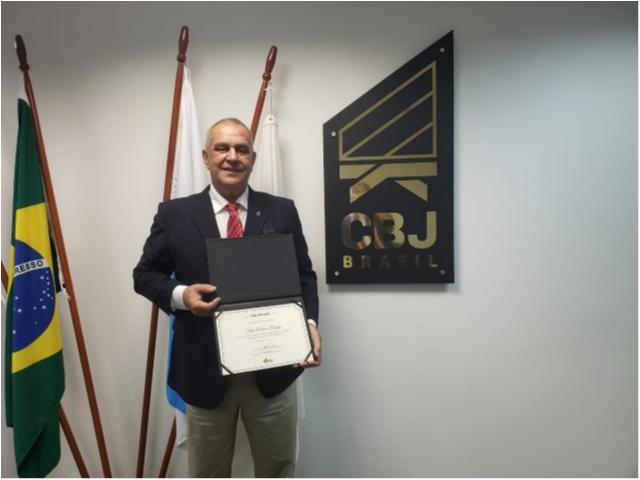 Silvio Acácio Borges celebra posse como presidente para o mandato 2021-2025 à frente da CBJ