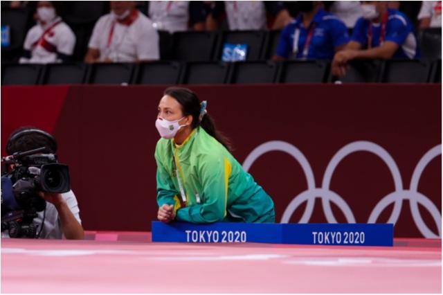 Técnica da seleção brasileira de judô, japonesa Yuko Fujii comemora primeira medalha em casa