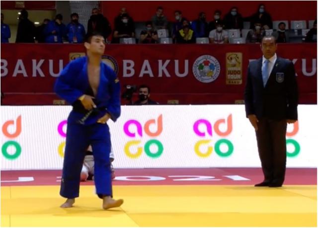 Eric Takabatake e Jéssica Pereira ficam em sétimo lugar no primeiro dia do Grand Slam de Baku