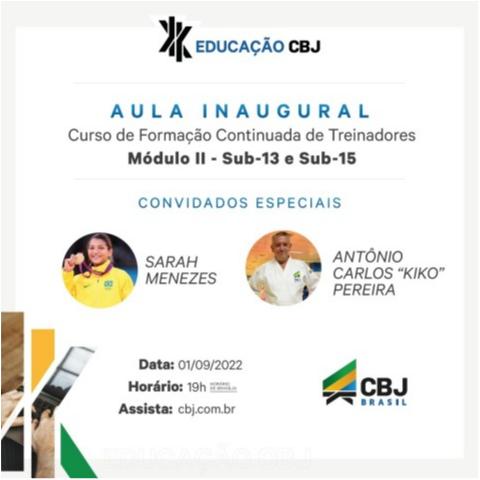 Educação CBJ promove aula inaugural do curso de Formação Continuada de Treinadores - Módulo II com Sarah Menezes e Kiko Pereira