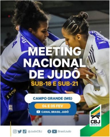 Campo Grande (MS) recebe Meeting Nacional de Judô Sub-18 e Sub-21, neste final de semana