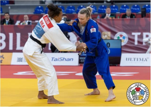 Rafaela Silva e Jéssica Lima ficam em quinto lugar no Grand Slam de Tbilisi 