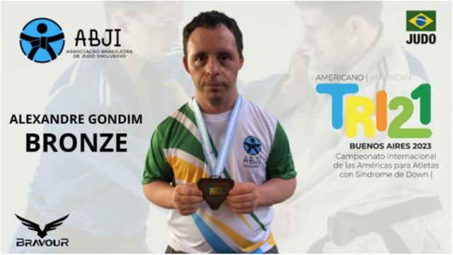 Judoca brasileiro se destaca em competição internacional para atletas com Síndrome de Down