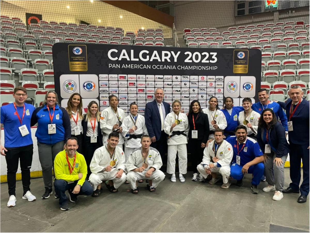 Brasil conquista oito medalhas no primeiro dia do Pan-Americano e Oceania de Judô, em Calgary 