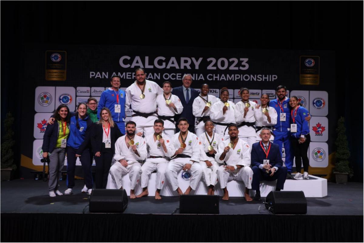 Brasil é campeão por equipes mistas no Pan-Americano e Oceania de Judô