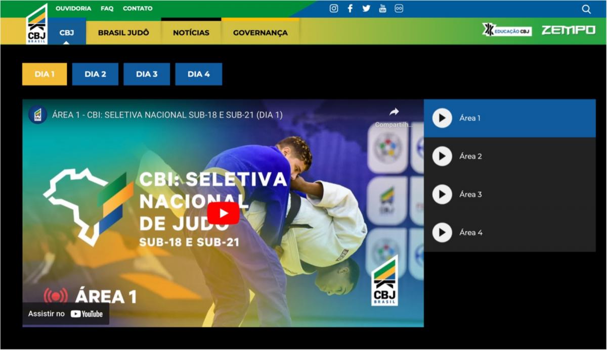 CBJ estreia plataforma integrada de transmissão ao vivo e dados na maior competição nacional de judô de 2023
