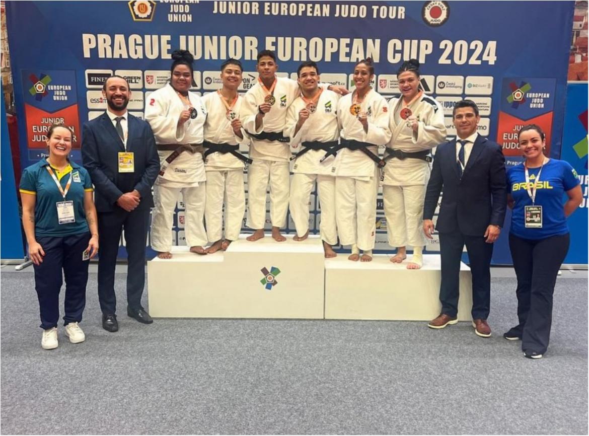 Nova geração do judô brasileiro fatura 10 medalhas na Copa Europeia Sub-21 de Praga