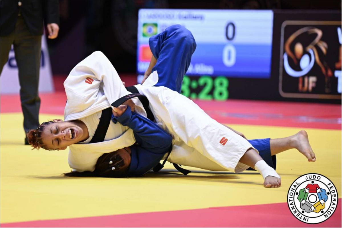 Kaillany Cardoso e Luan Almeida ficam em sétimo lugar no Mundial Sub-21 de Judô