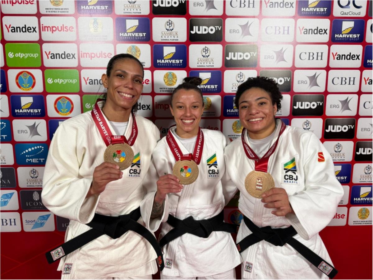 Seleção Brasileira de Judô leva três bronzes no primeiro dia do Grand Slam de Astana
