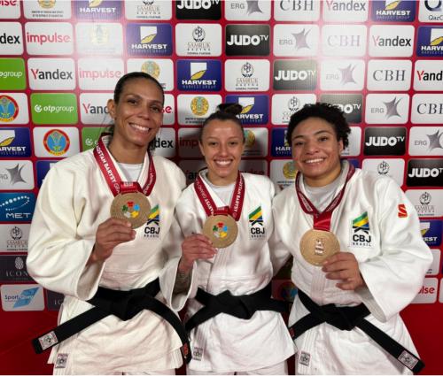 Seleção Brasileira de Judô leva três bronzes no primeiro dia do Grand Slam de Astana
