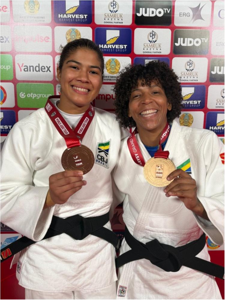 Rafaela Silva e Luana Carvalho são bronze no Grand Slam de Judô, em Astana