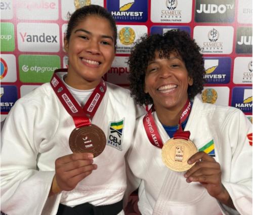 Rafaela Silva e Luana Carvalho são bronze no Grand Slam de Judô, em Astana