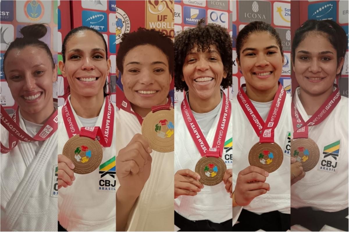 Judô feminino brilha em Astana e leva todas as medalhas do Brasil no Grand Slam